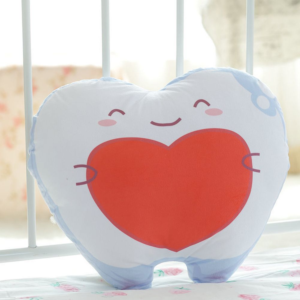 Washable ooth Plush Pillows Cute Smile eeth Soft Sofa Cushion e Decoration Birthday ift For Kids ldren Kids color