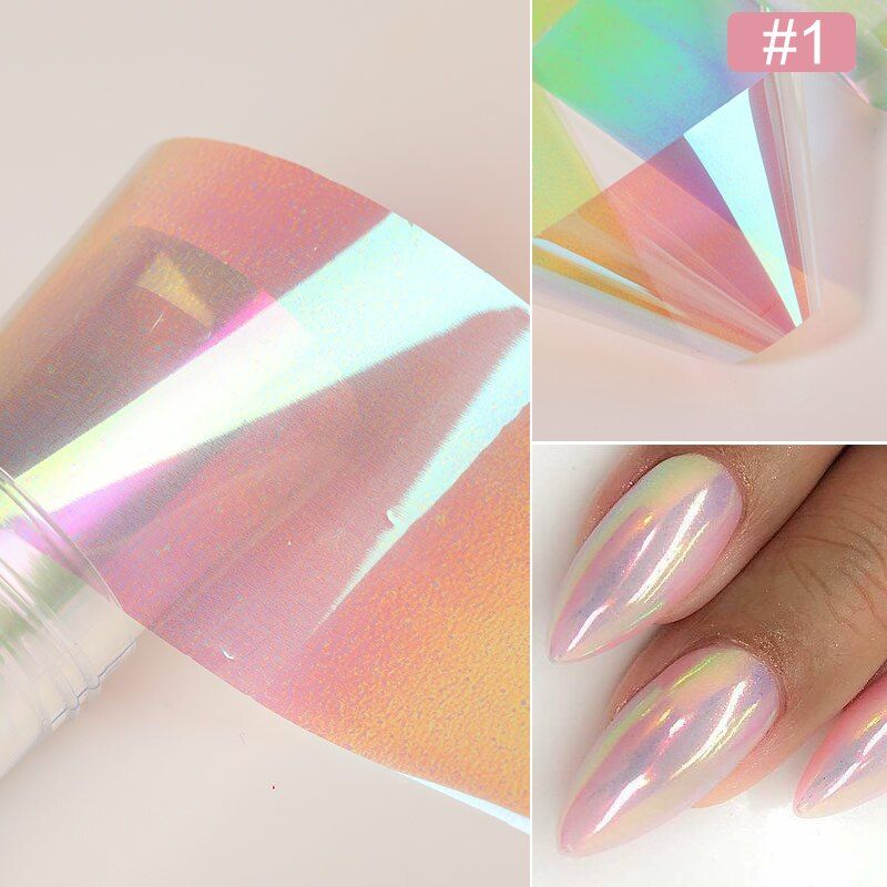 1 Box Nail Foils Gold Foil Gauze Nail Art Transfer Sticker Decoration Slide Nail Art Decal Nails Art DIY Design Accessories