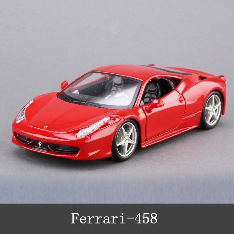 Bburago 1:24 Ferrari 458 Convertible manufacturer authorized simulation alloy car model crafts decoration collection toy gift