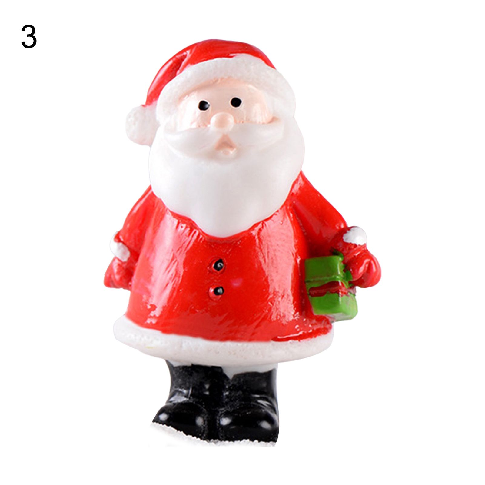 Figurine Decor No Odor Christmas Mini Santa Clause Sculpture