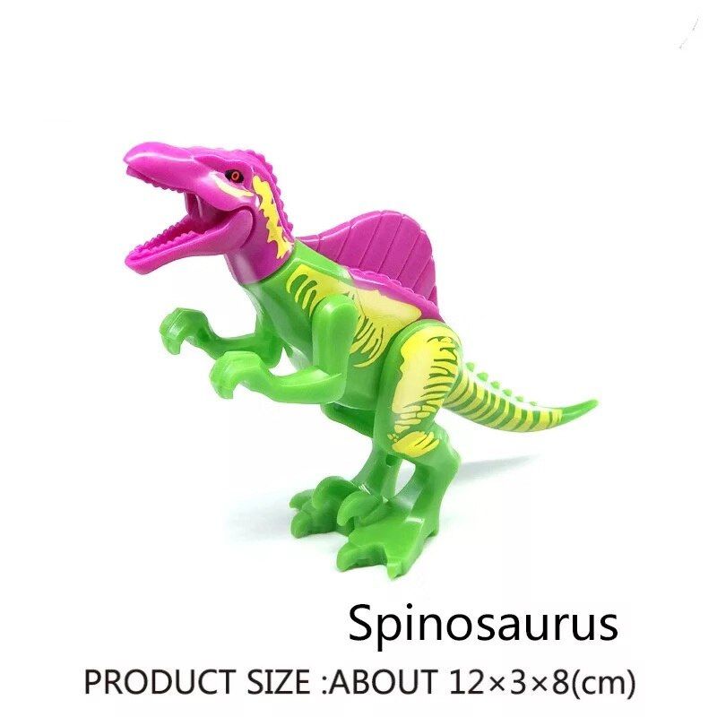 Assemble Building Blocks Dinosaur World Pterosaurs Triceratops Velociraptor Models Toys for Kids Bricks Birthday Gift