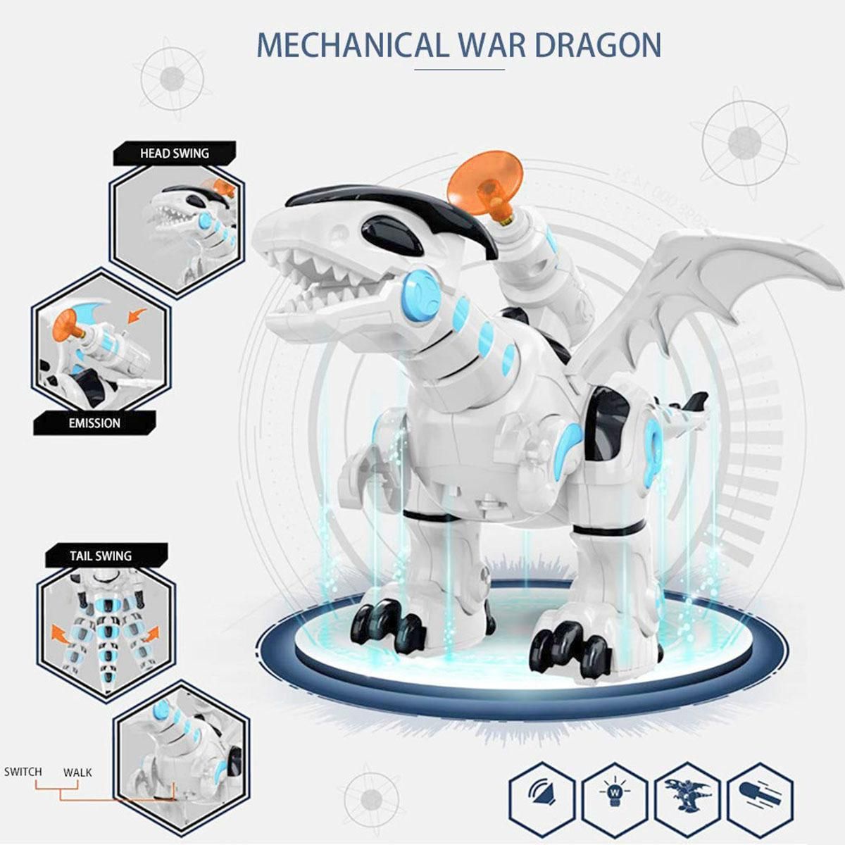 Amusing Tyrannosaurus electric dinosaur launch missile
