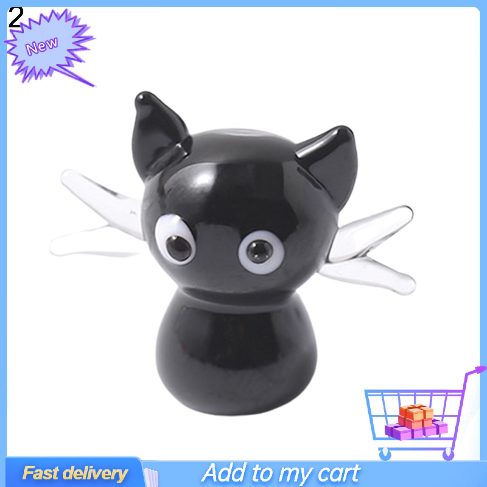 Mini Animal Miniature  No Burr Glass Animal Model Figure Toy for Kids