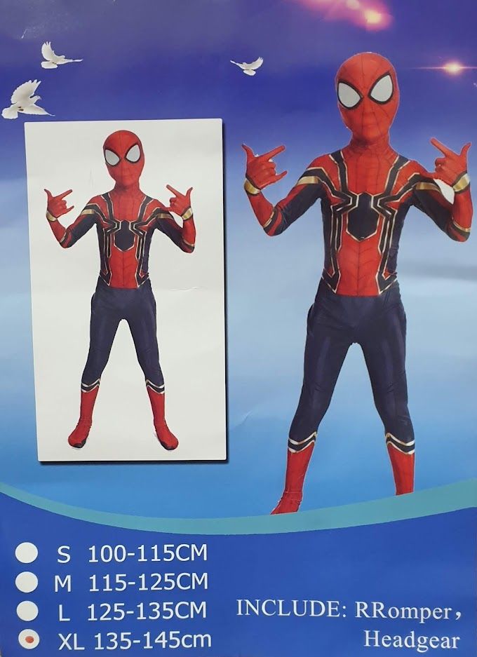 Spider-Man Dress for kids, Include- Romper & Headgear.