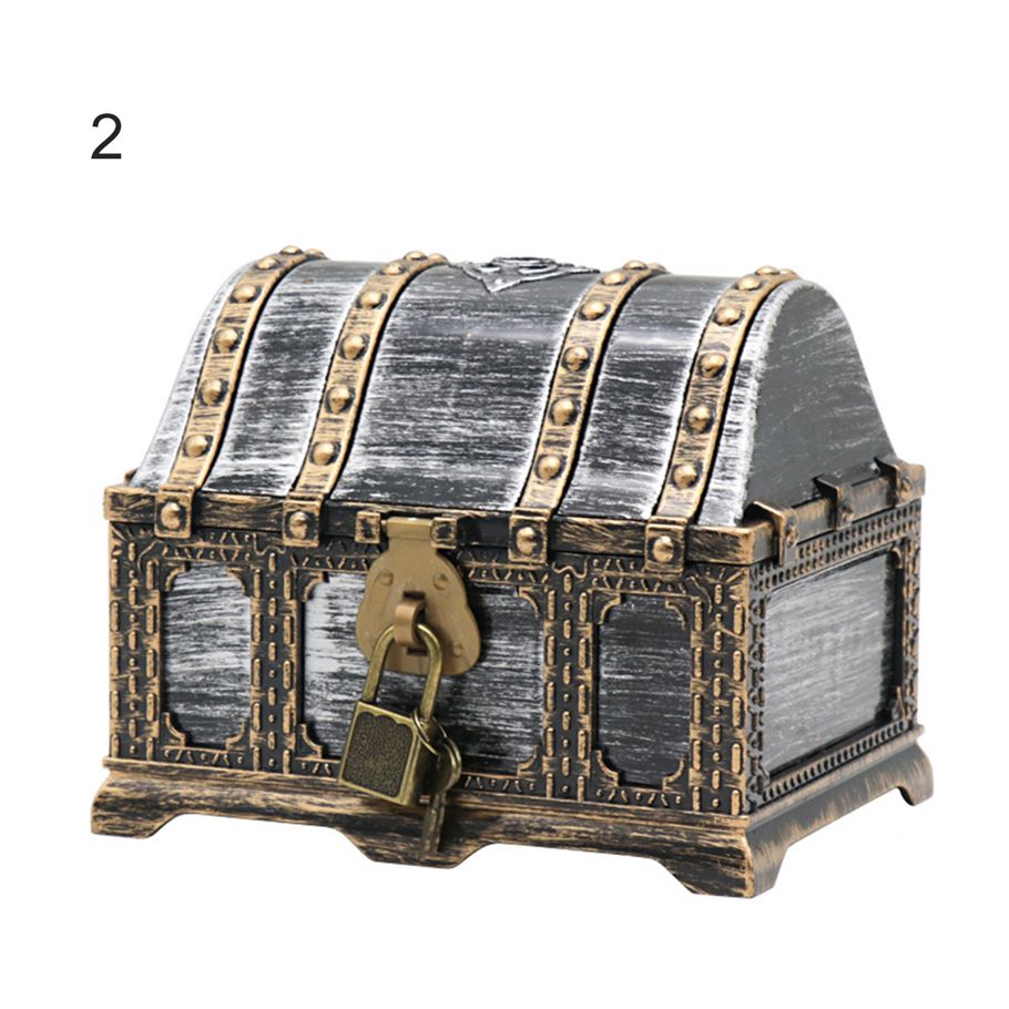 Pirate Treasure Model High Simulation Light Weight Interesting Transparent Pirate Treasure Gem Box for Entertainment