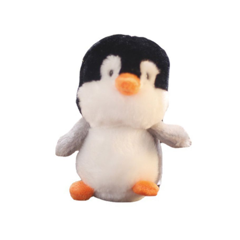 Penguin Keyring Smooth Texture Plush Penguin Doll Keychain with Sound