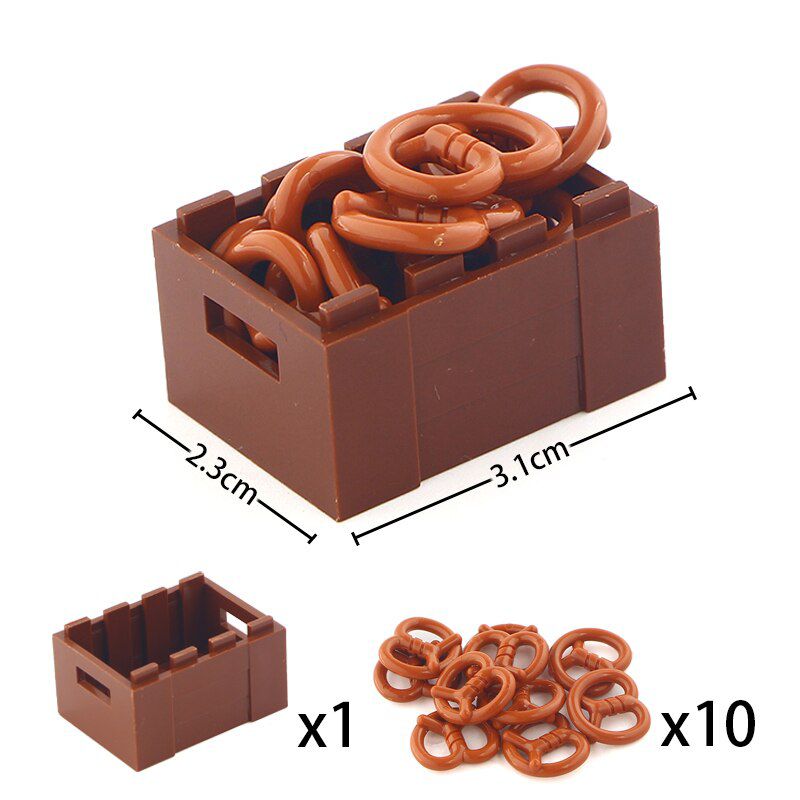 Fruits Food Basket Building Blocks Farm Street View Accessories Toys Children Gifts Play House Decorations