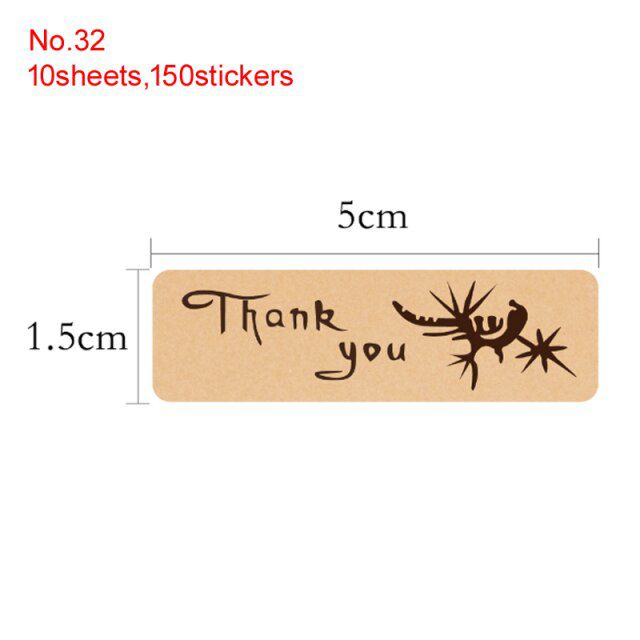 Gold Hot Stamping Seal Sticker Paper Label Adhesive Gift Seal Stickers Gift Box Packing Sticker Kids Stationery Stickers 210pcs