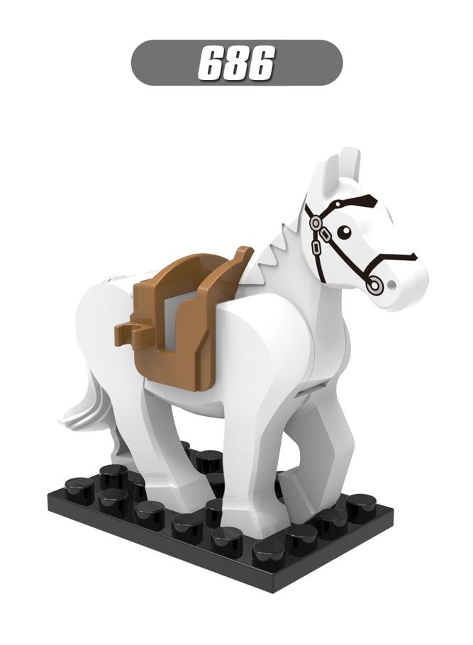 Single Sale Medieval Time Knight Rohan Roman War Horse Building Blocks Action Figures Toys For Kids XH0169
