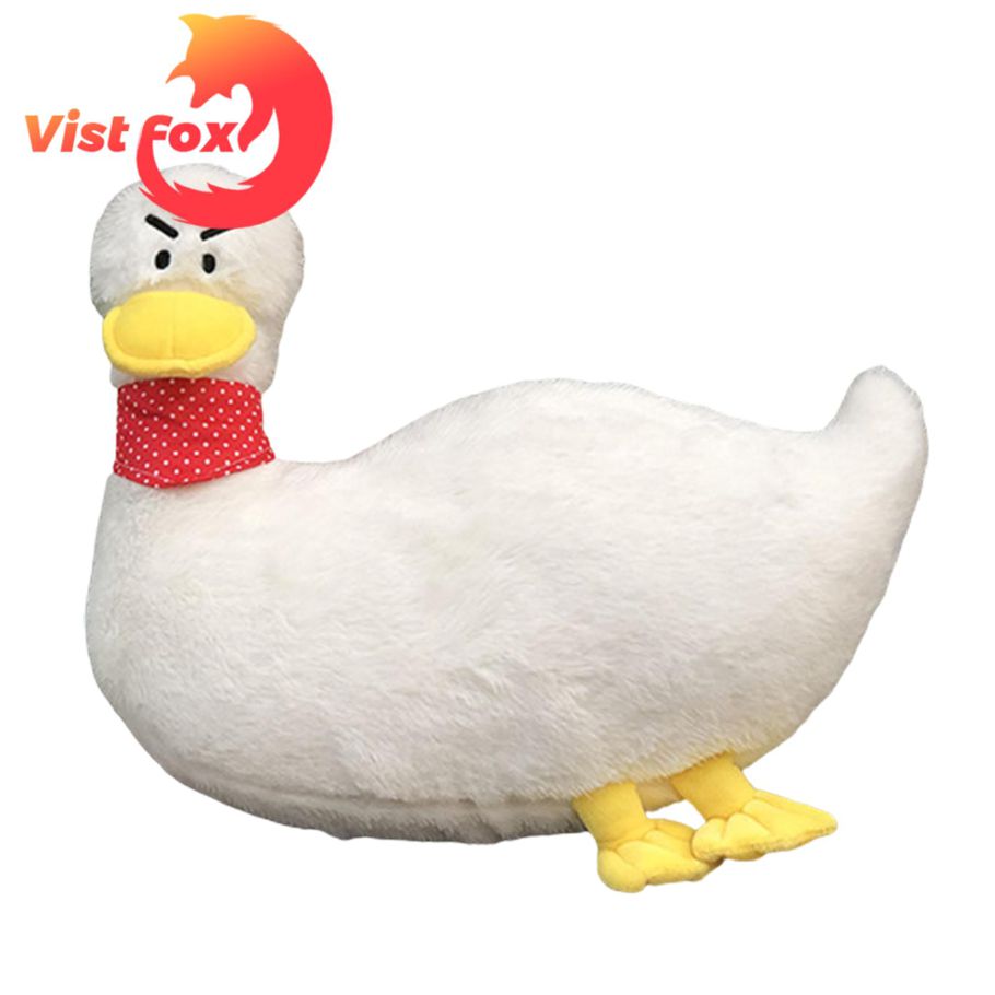 Vist Fox Duck Plush Toy Delicate Texture Fade-resistant Cute Cartoon Duck Shaped Plush Toy