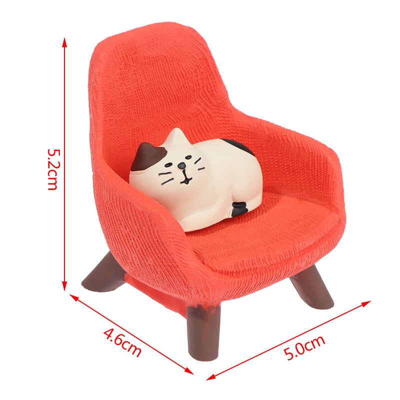 Simulation Small Sofa Stool Chair Furniture Model Toys for Doll House Decoration