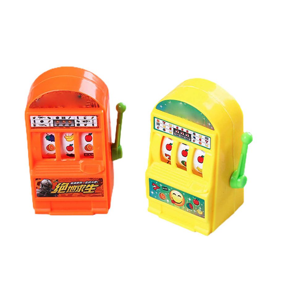 2Pcs Mini Slot Machine Educational Hand-held Anti-stress Toy Kids Birthday Gift