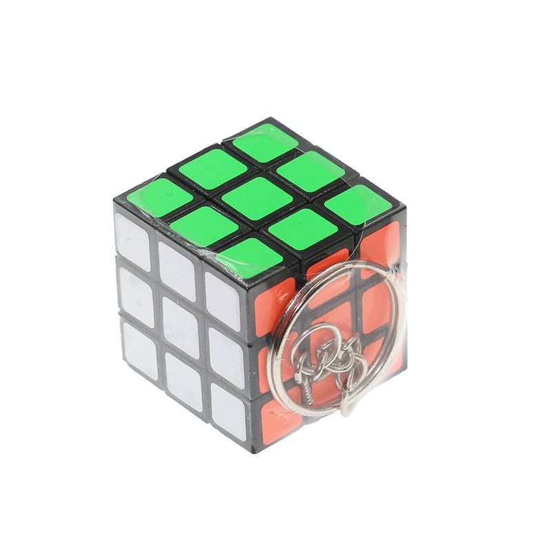 Mini 3cm Stress Relief Cube Keychain Pendant Speed Twist Puzzle Games Educational Learning Toys for Kids