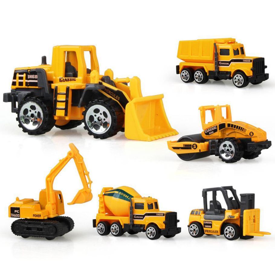 ic Simulate Inertia Engineering Vehicle Set Kids' Alloy Toy Birthday Present Bulldozer Dumper Excavator