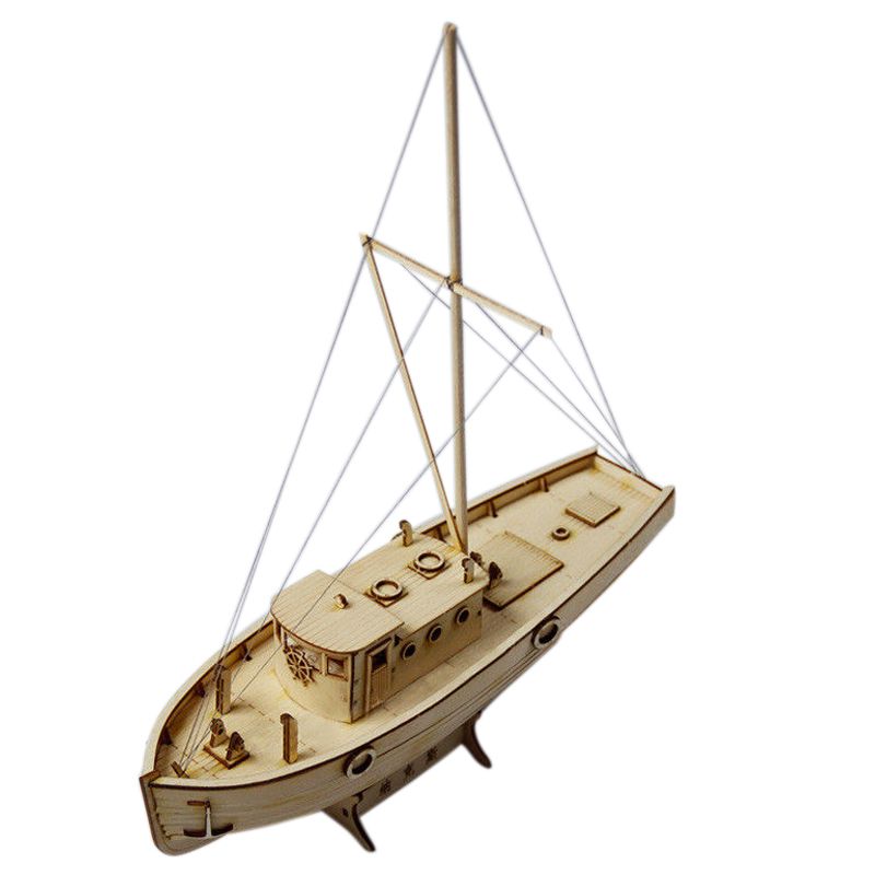 BRADOO-Ship Assembly Model Diy Kits Wooden Sailing Boat 1:50 Scale Decoration Toy Gift