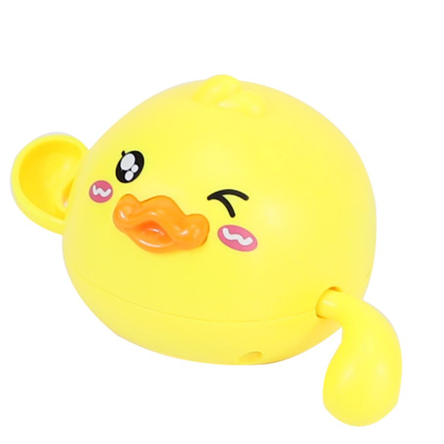 Children Toy Cartoon Lovely Delicate Craft Baby Duck Bathing Toy for Gift