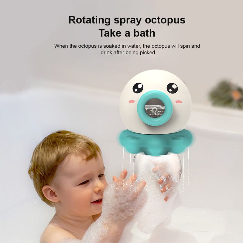 Durable Baby Kids Bath Toys Water Spray Shower Game Children Octopus Bathing Cute Toys For Girls Boys