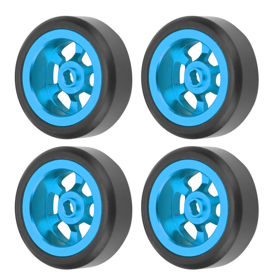 4pcs Alloy Drift Tire RC Car Accessories for Wltoys K969 K989 P929 1/28