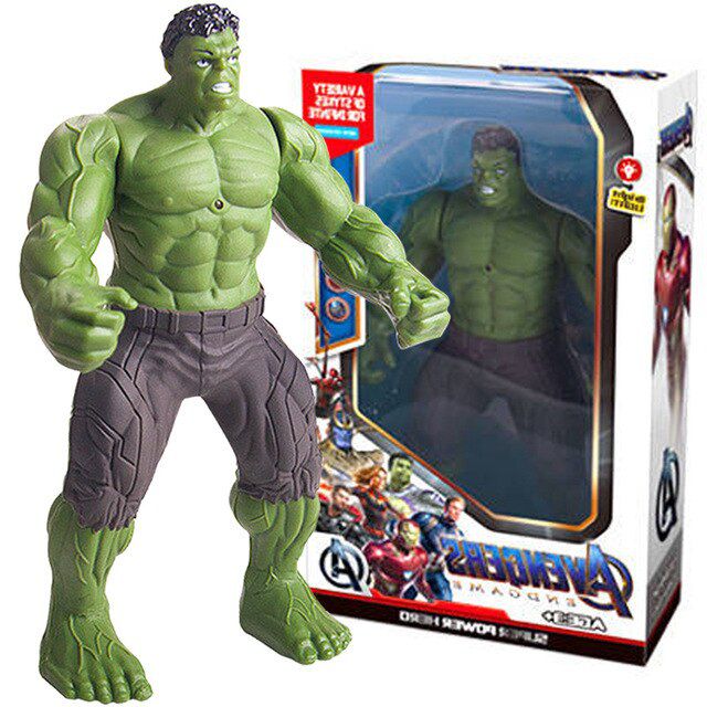 16cm Disney Movie Avengers 4 Action Figures LED Light Captain America Spider Man Thanos Toys Doll PVC Model Toy For Boy Gift