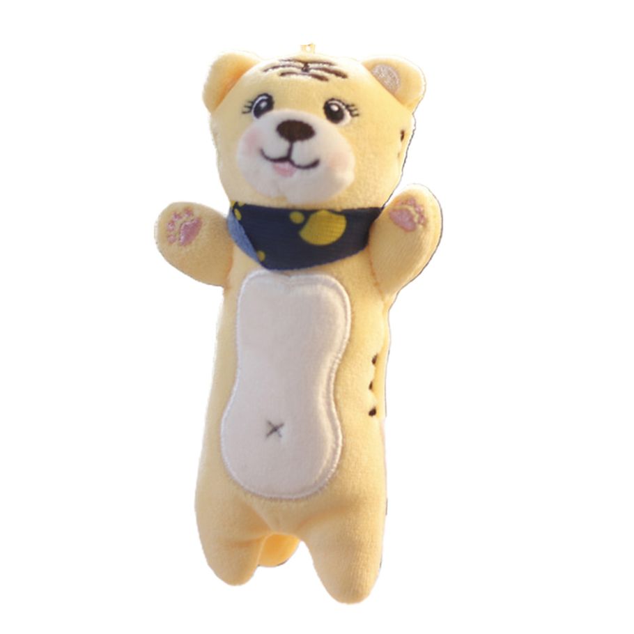 Stuffed Doll Keychain Vivid Appearance Tiger Plush Pendant Keyring