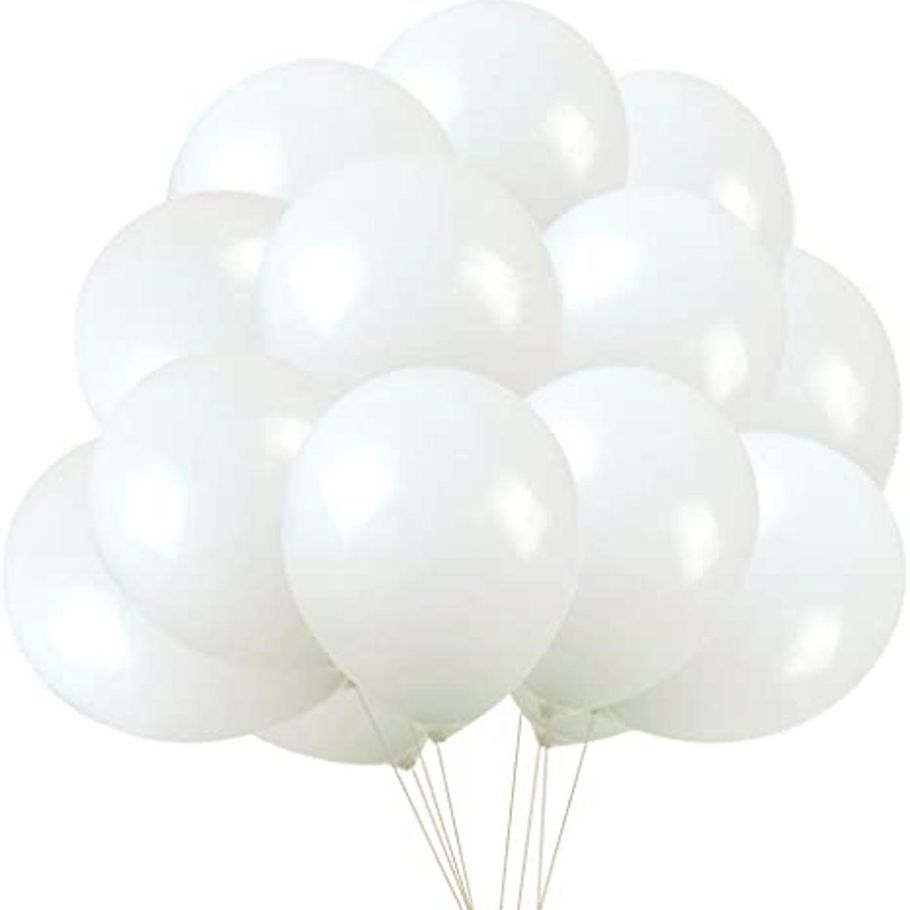 Monty Balloon - White (20 Pcs)