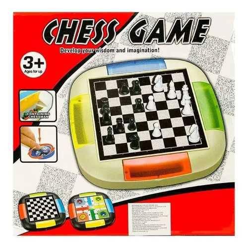Chess Board and Ludo 2 In 1 Game - Multicolor