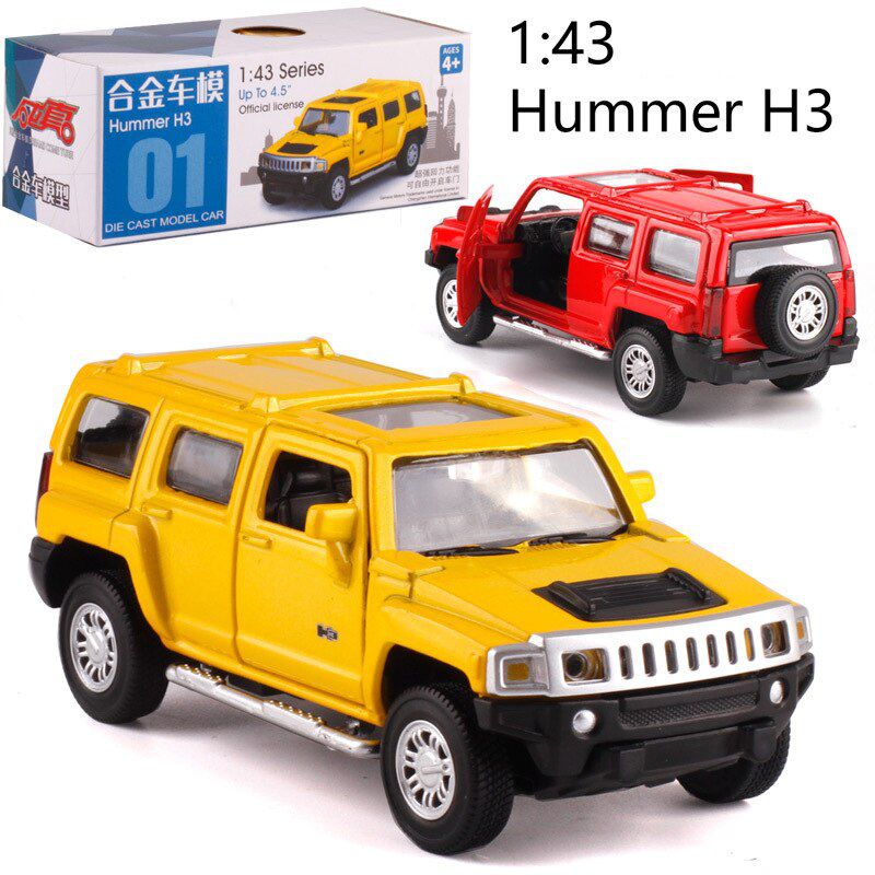 Caipo 1:43 Pull-back car H3 Alloy Diecast Metal Model Car For Collection & Gift & Decoration