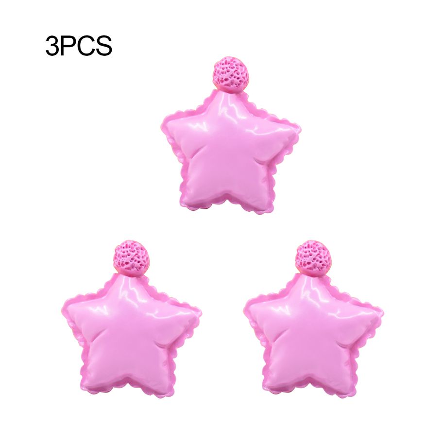 3 Pcs Embellishments Pentagram Smallest Detail Resin Pillow Miniature Toy for Cake