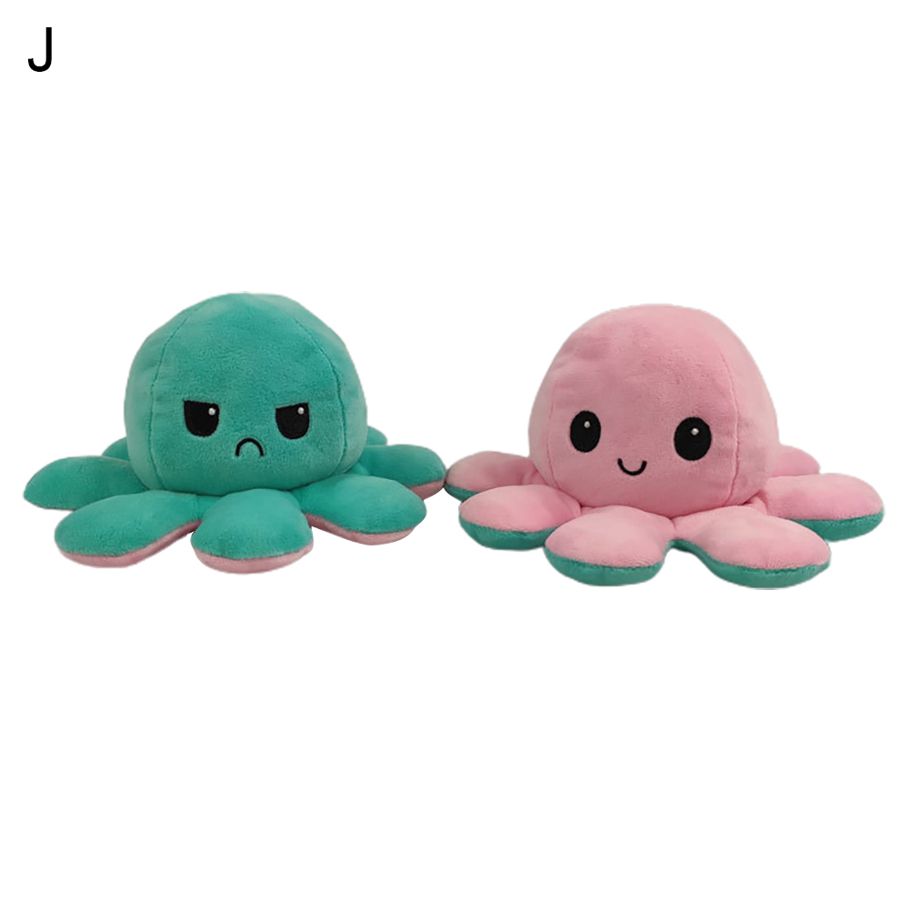 Reversible Soft Toy Octopus Baby Multi-color Cute Toy