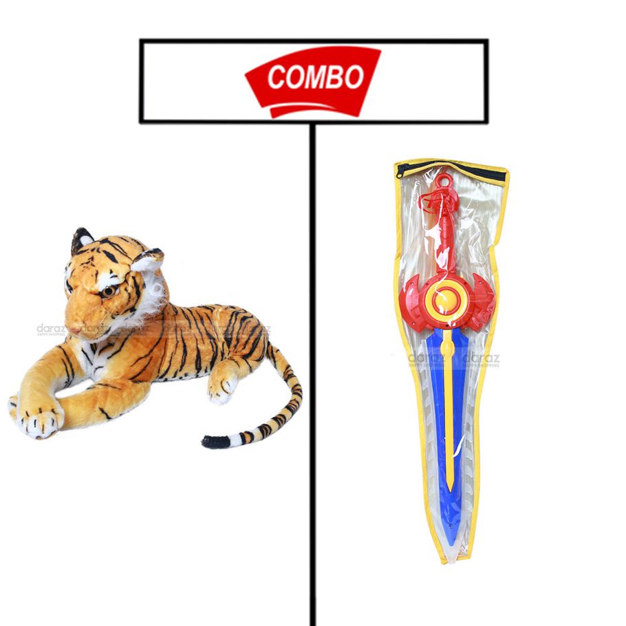 TIGER TEDDY WITH SWORD COMBO PACK FOR YOUR KIDS