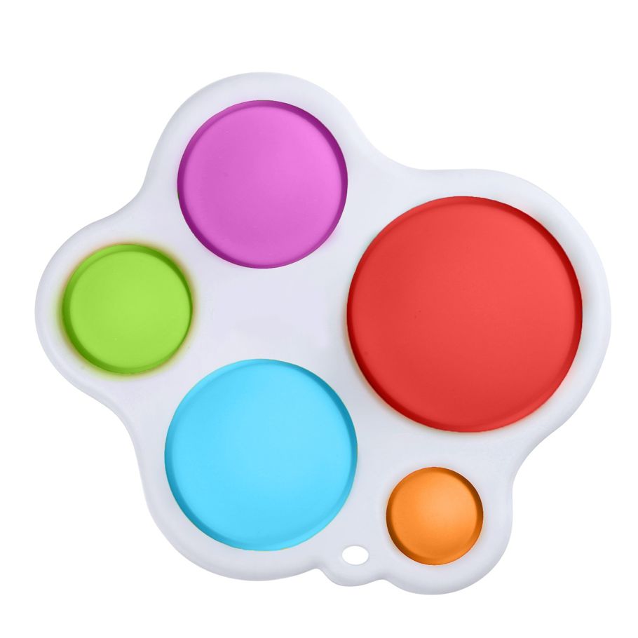 Pop It Game Fidget Toys Rainbow Chess Board Push Bubble Popper Fidget Sensory Toys for Parent-Child Time Interactive Game Toy
