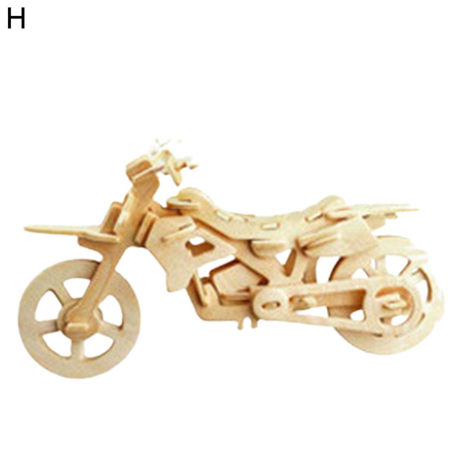 3D Puzzle Lasered Cutting Intellectual Development Wood Off-road Vehicle Jigsaw Toy for Home Decor