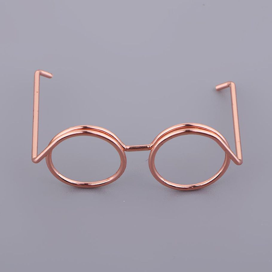 8x5Pcs eyeglass shape paper Clips binder clips book mark for Office organize
