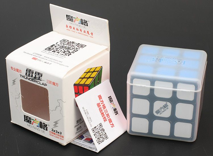 XMD QiYi MoFangGe LeiTing 3x3x3 with PP Box Magic Puzzle Thunderclap 3x3 Speed Cube ABS Professional Educational Kids Block Toys