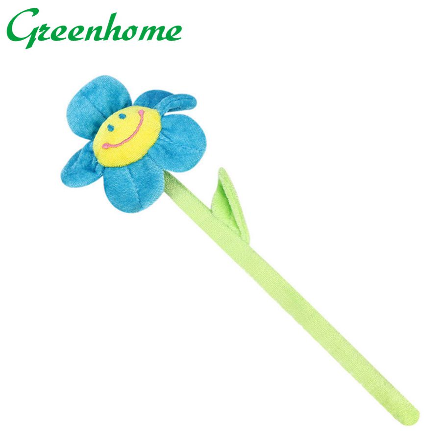 Greenhome Plush Flower un Flower with Bendable Stems Smile Face Stuffed Toy Home Decor