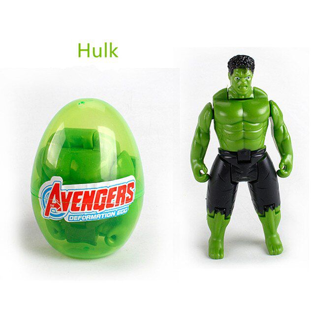 Marvel TAvengers Toys Iron Man Thor Hulk Captain America Deformation Egg Toys for Children Gift