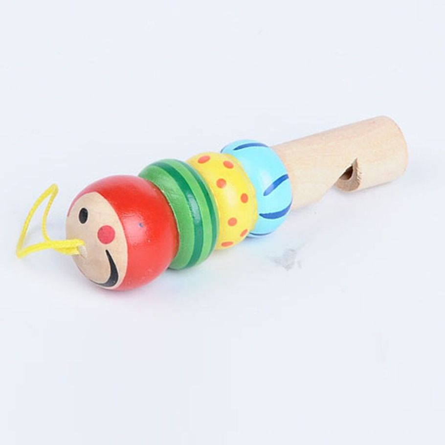 Wooden Toys Kids New Cartoon Animal Whistle Educational Music Instrument Toy For Baby Early Brain Development Sound Cognition