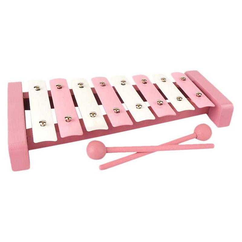 Xylophone Toy, Wooden Musical Toy Educational Percussion Toy Musical Instruments For Baby (Pink)