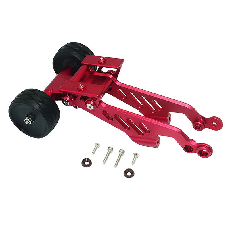 Rear Wheelie with Wing Mount for ARRMA RC Car Upgrade Parts,Red