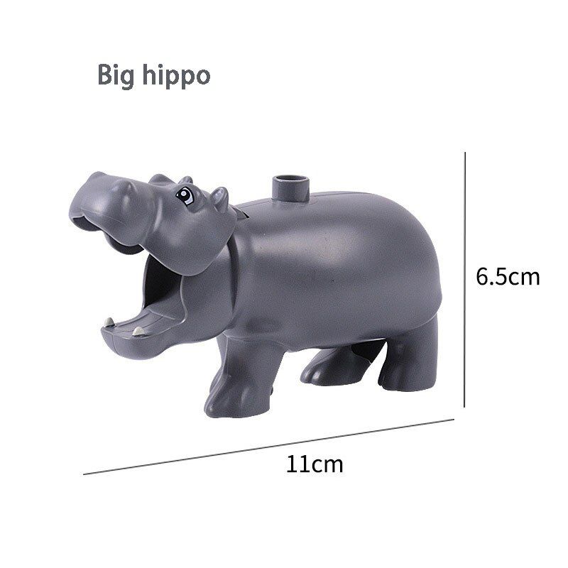 Toys Animals World Big Building Blocks Whale Monkey Elephant Compatibel with Brand Bricks Toys for Children Kids Party Gifts