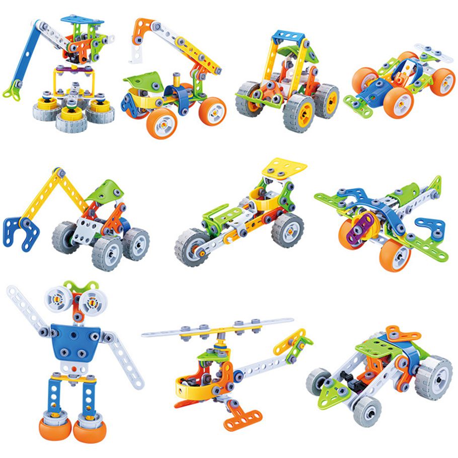 Childrenworld Toy Brick Thinking Ability Educational Building Vehicle Blocks Set