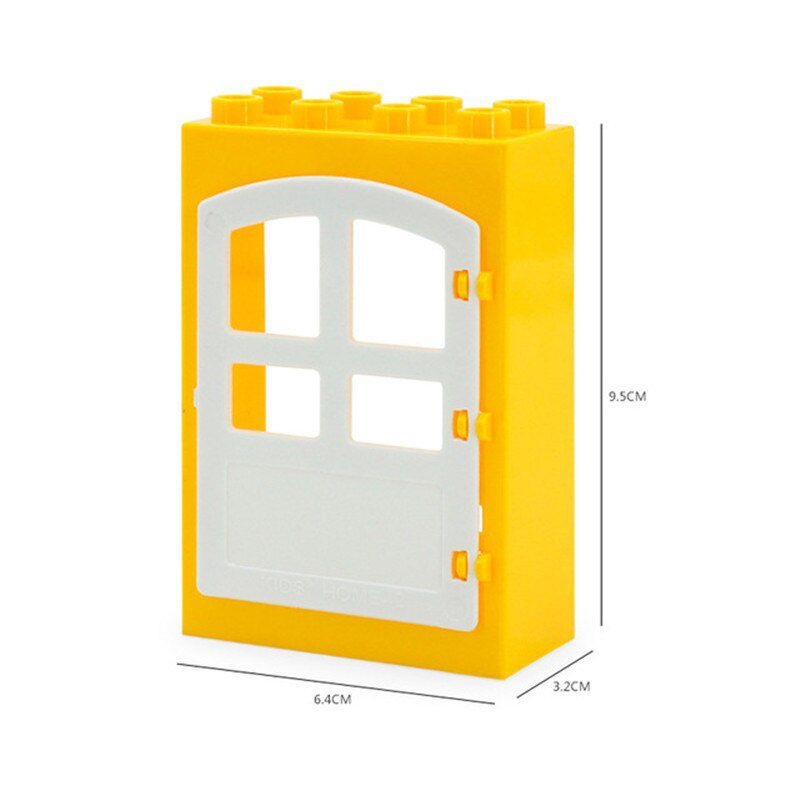 Diy Big Size Building Blocks Bulk Parts Model Window Doors Household Accessories Compatible With Kids Toys For Children Gift