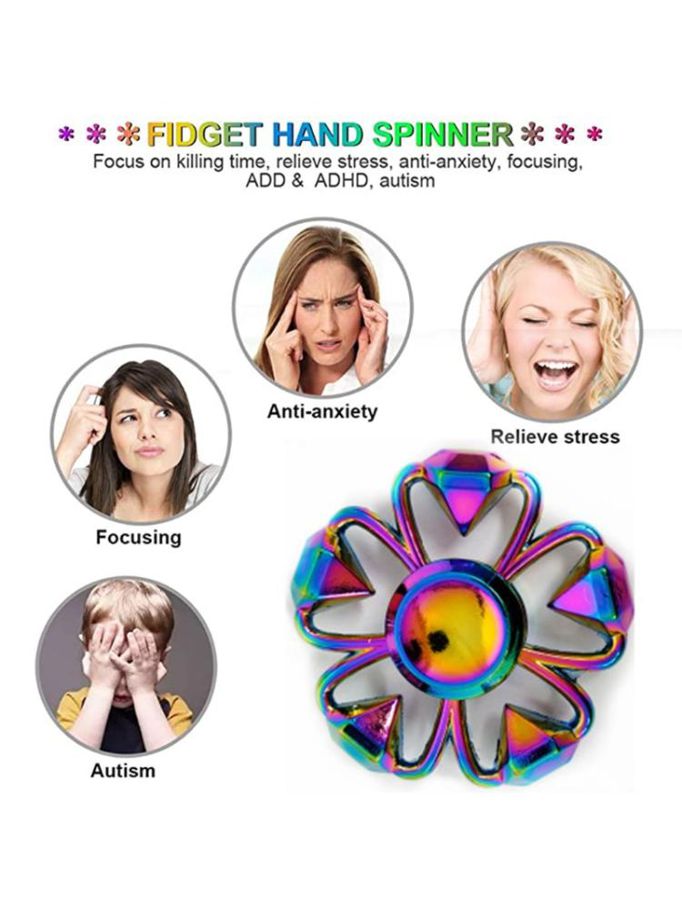 Fidget Spinner Toy for Kids Adults, Quiet Hand Spinner Toys Stainless Steel Q6PD