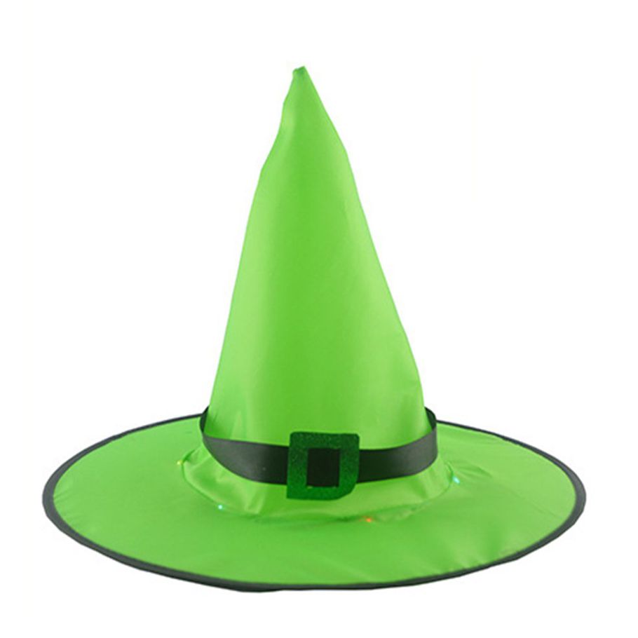 Cimiva Halloween Glowing Witch Hat Pendant Party Hat Wizard Hat