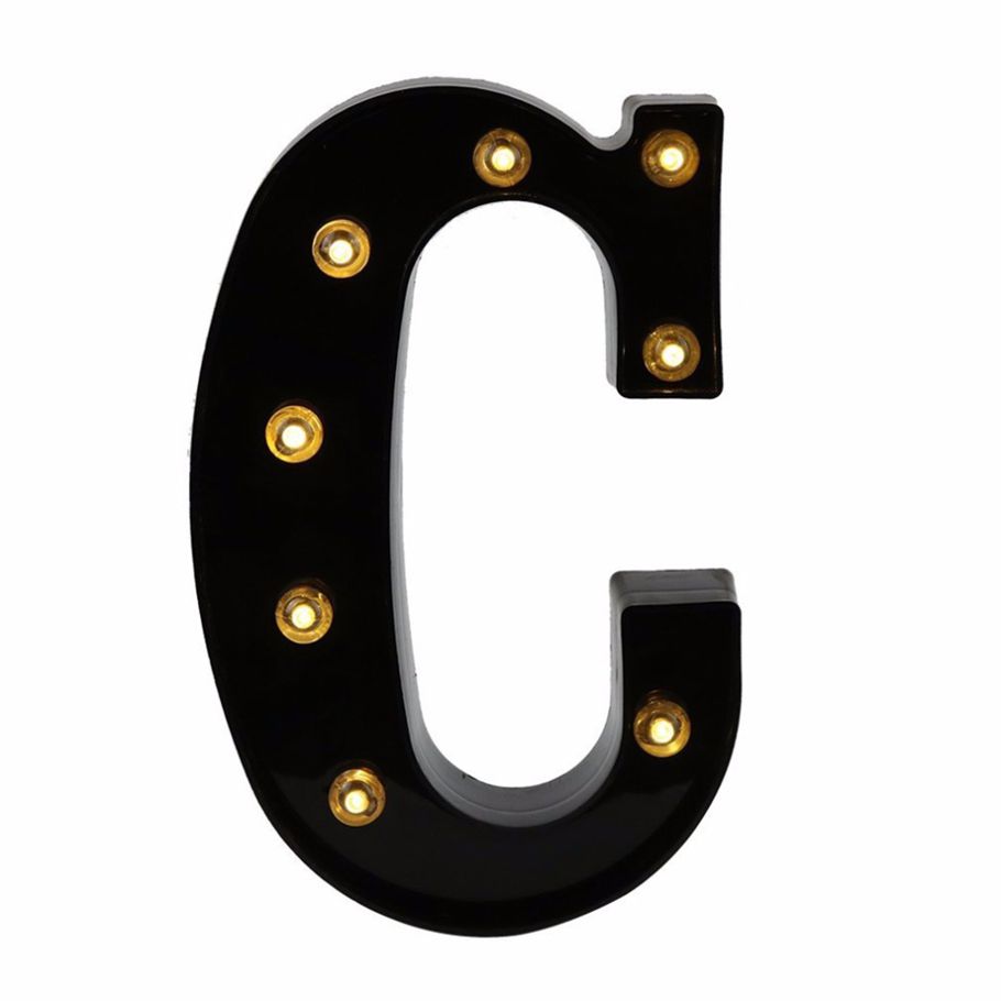 LED Alphabet Letter Light Marquee Sign Wall Lamp Birthday Party Home Bar Decor(null)