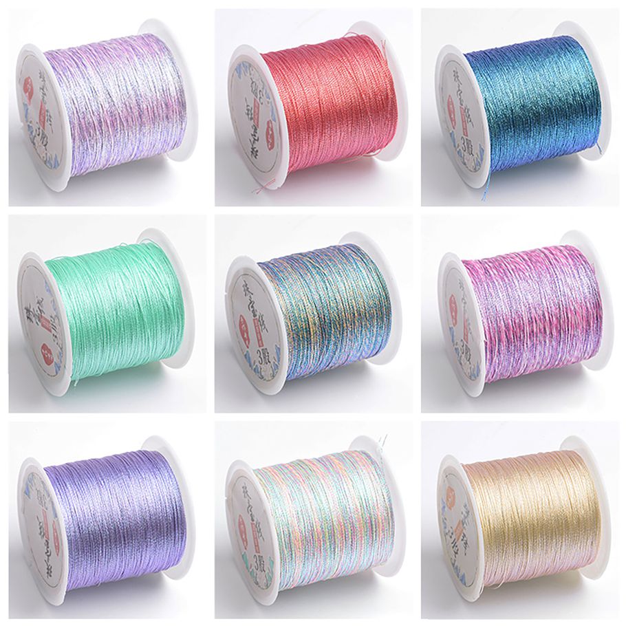 Thread Lustrous Multicolor Crafting Thread Beading Thread