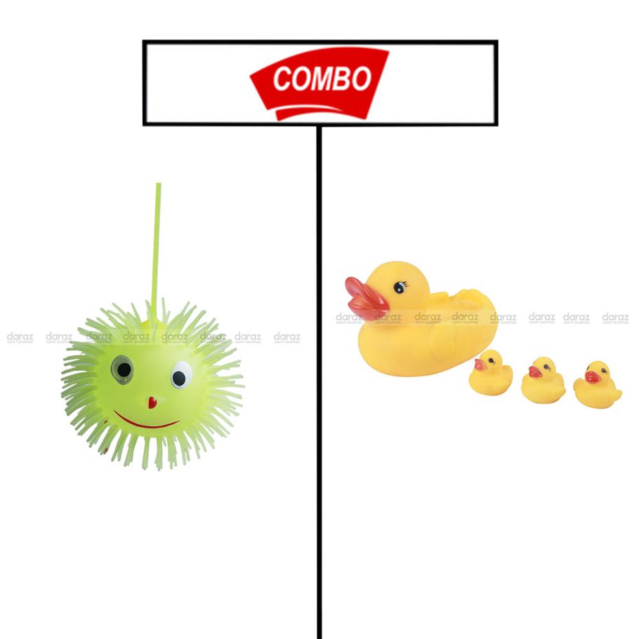 GREEN FACE HANGING TOY & DUCK SET COMBO PACK