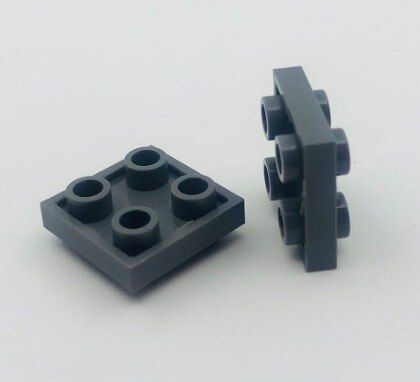 *Plate 2x2 w. knobs both sides* D034 20pcs DIY enlighten block brick part No. , Compatible With Other Assembles Particles
