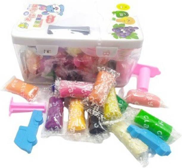 Tiffin Box with Clay Toy For 14 Color's