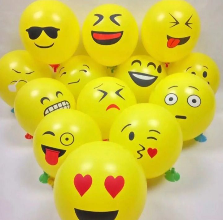 Emoji Smiley Face 10Pcs12 Inches Emoji Smiley Face Expression Balloons Birthday Party More b 40 Cart